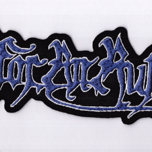 Fit for an Autopsy - Weiss Lilablau Logo R&uuml;ckenaufn&auml;her