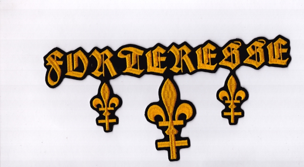 images Forteresse - Gelbes Symbol Logo Rückenaufnäher