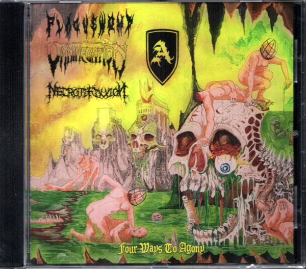 images Abschwörung / Plaguewomb / Omninegation / Necrotifixxion - Four Ways to Agony Split CD