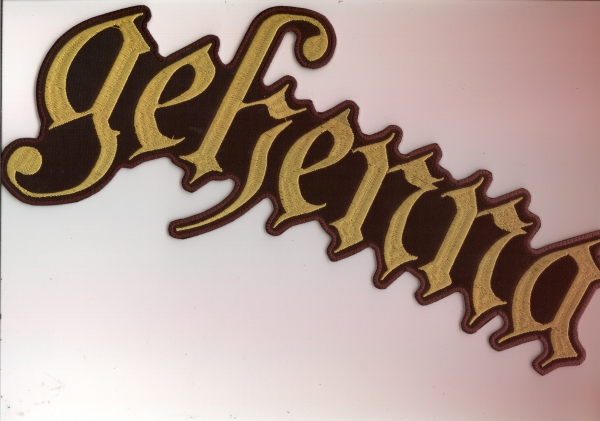 images Gehenna - Gelbes Neues Logo Rückenaufnäher