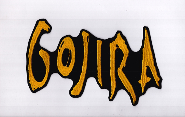 images Gojira - Gelbes Logo Rückenaufnäher