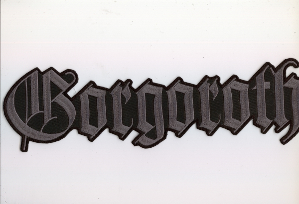 images Gorgoroth - Graues Logo Rückenaufnäher