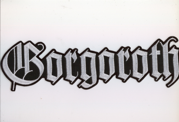 Gorgoroth - Weisses Logo Rückenaufnäher