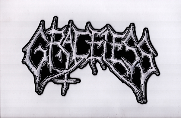 images Graceless - Weisses Logo Rückenaufnäher