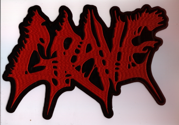 images Grave - Rotes Logo Rückenaufnäher