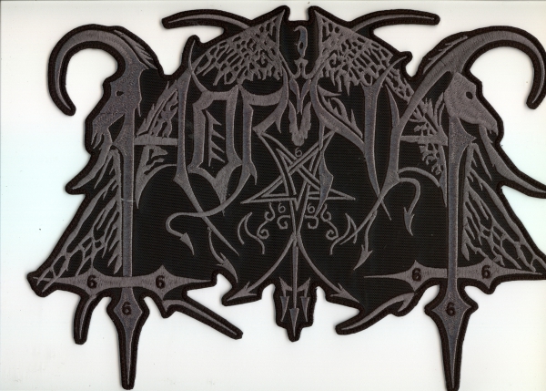images Horna - Graues Logo Kontour Rückenaufnäher