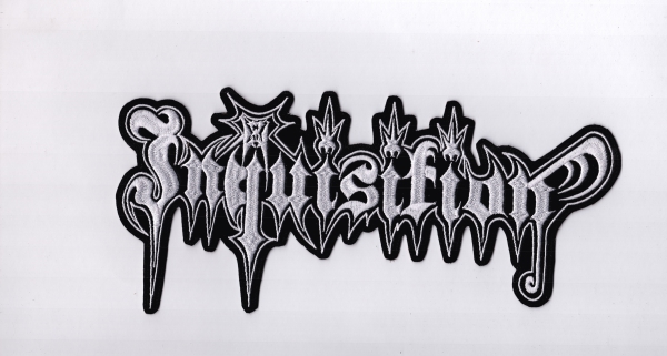 Inquisition - Weisses Logo Rückenaufnäher