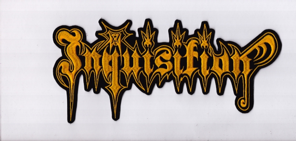 Inquisition - Gelbes Logo Rückenaufnäher