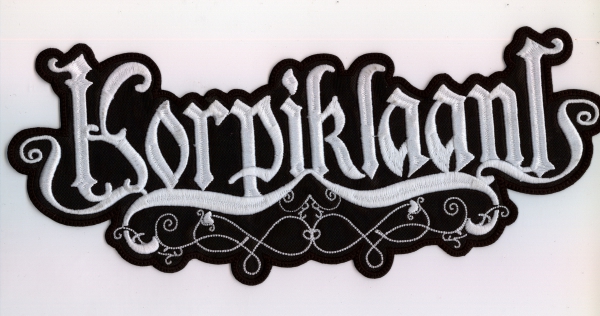 Korpiklaani - Weisses Logo Rückenaufnäher