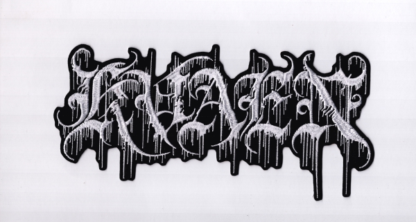 images Kvaen - Weisses Logo Rückenaufnäher