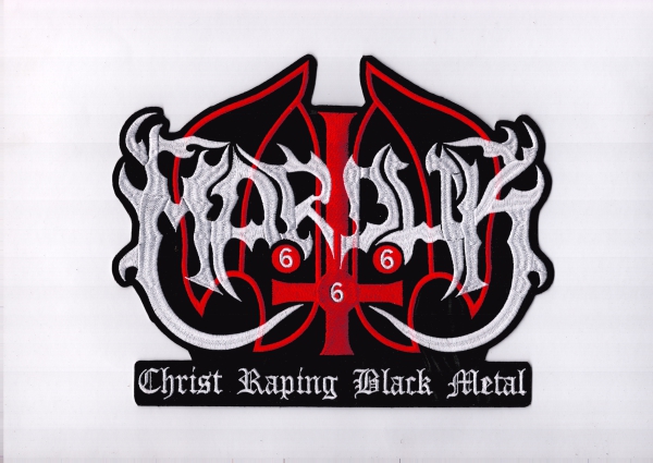 images Marduk - Christ Raping Black Metal Rückenaufnäher