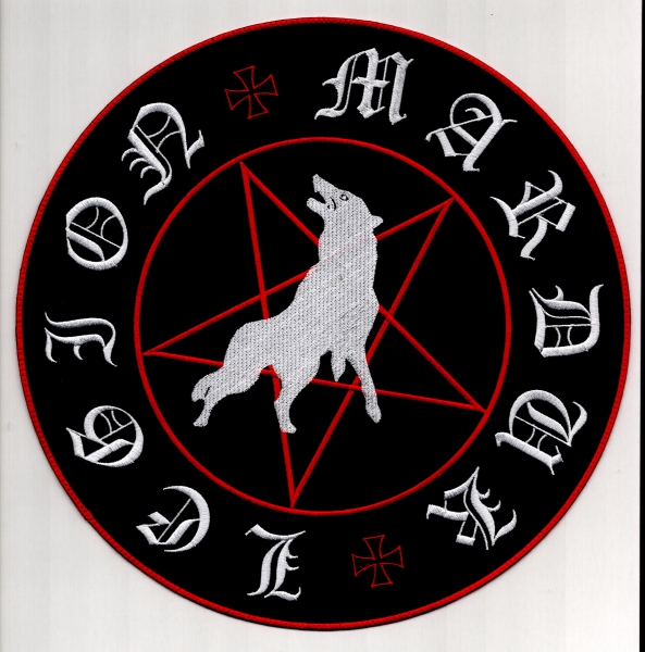 Marduk - Rot Weisses Legion Rückenaufnäher