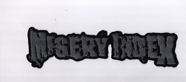 images Misery Index - Graues Logo Rückenaufnäher