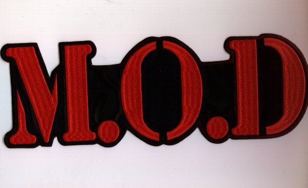 M.O.D. - Rotes Logo Rückenaufnäher
