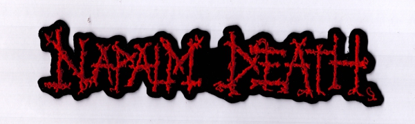 images Napalm Death - Rotes Logo 1 Rückenaufnäher
