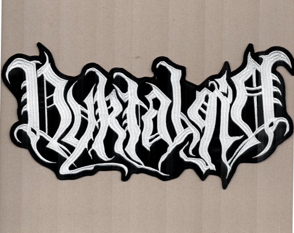 images Nyktalgia - Weisses Logo Rückenaufnäher