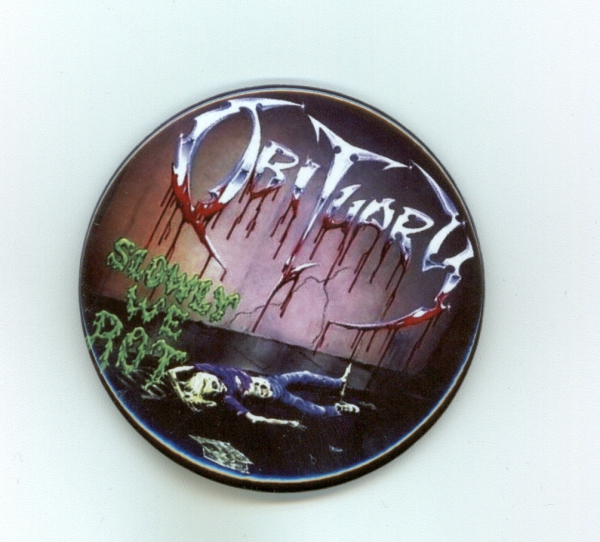 images Obituary - Slowly we Rot Button 59 mm