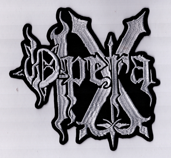 images Opera IX - Weisses Logo Rückenaufnäher