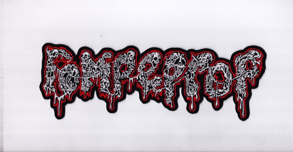 images Rompeprob - Rot Weisses Logo Rückenaufnäher