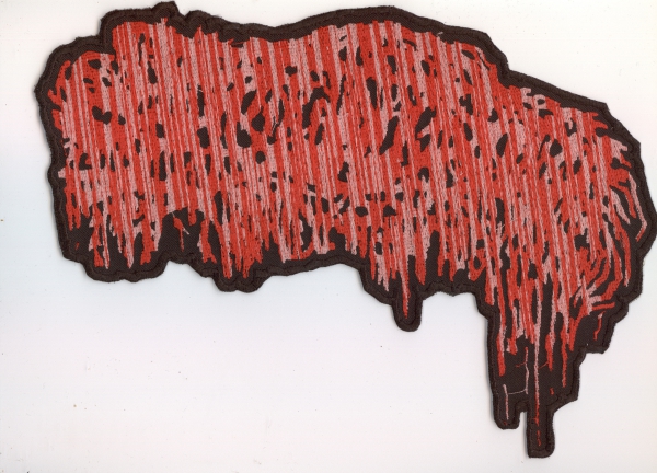 Sanguisugabogg - Farbig Rotes Logo Rückenaufnäher