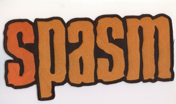 images Spasm - Oranges Logo Rückenaufnäher