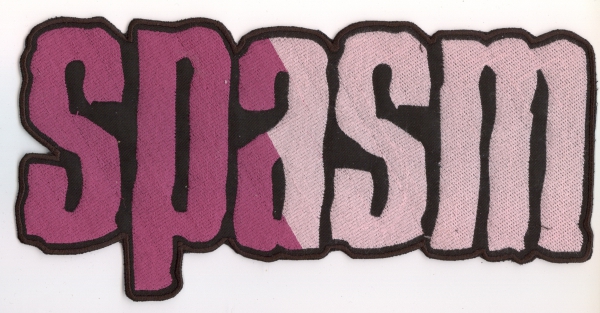 Spasm - Violetes Logo Rückenaufnäher