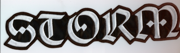 Storm - Weisses Logo Rückenaufnäher