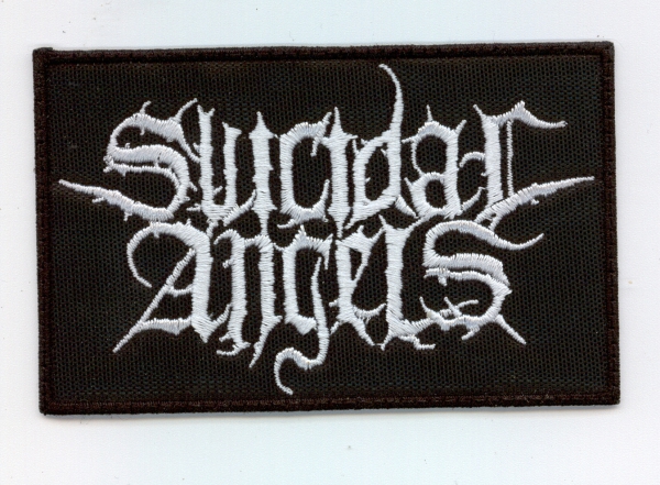 images Suicidal Angels - Weisses Logo Aufnäher