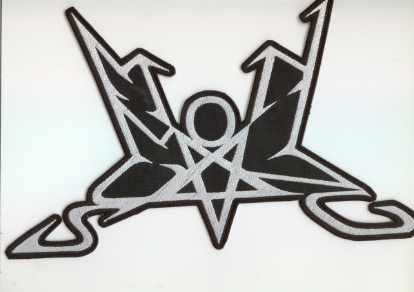 Summoning - Weisses Logo Rückenaufnäher