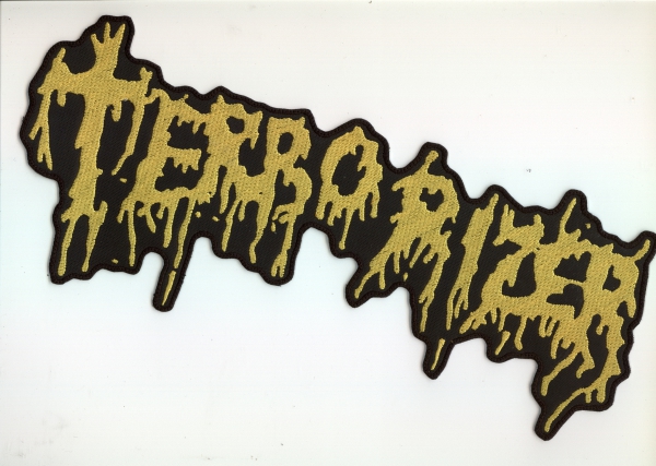 images Terrorizer - Gelbes Logo Rückenaufnäher