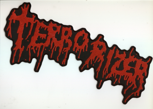 images Terrorizer - Rotes Logo Rückenaufnäher
