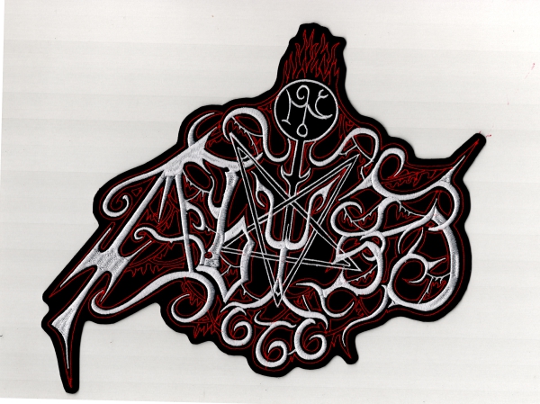 images The Abyss - Rot Weiss Rotes Logo Rückenaufnäher