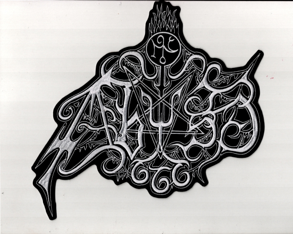 images The Abyss - Weisses Logo Rückenaufnäher