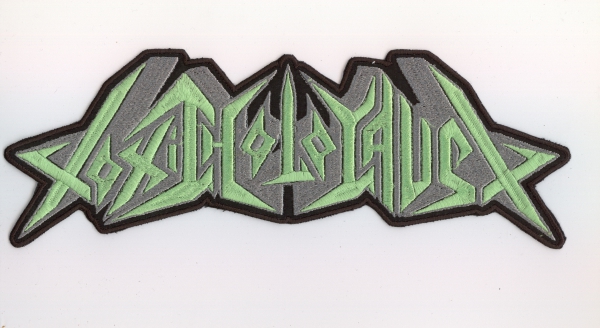 images Toxic Holocaust - Grün Silber Altes Logo Rückenaufnäher