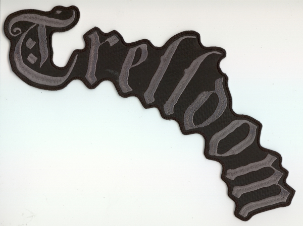 Trelldom - Grey Logo Rückenaufnäher