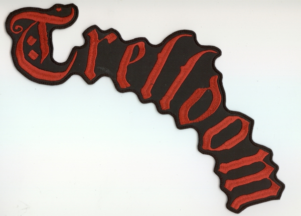 Trelldom - Rotes Logo Rückenaufnäher
