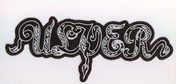 Ulver - Weisses Logo Rückenaufnäher