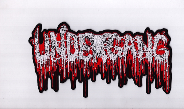 images Undergang - Rot Weisses Logo Rückenaufnäher