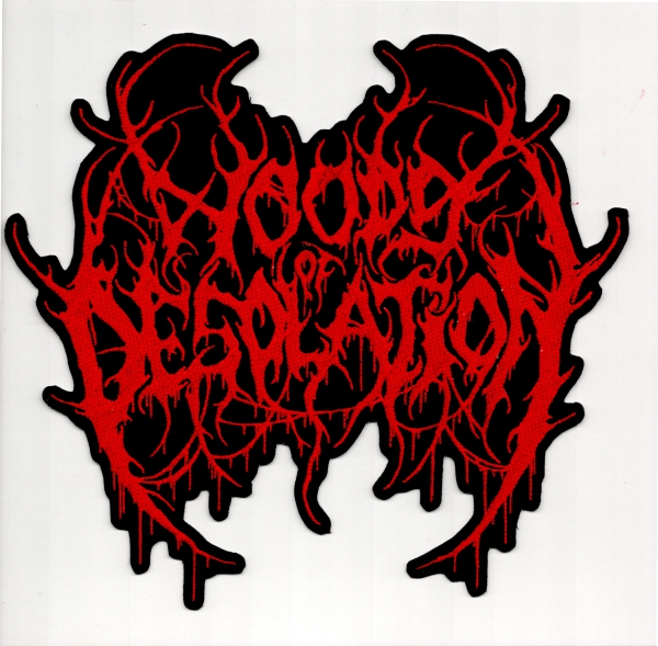 images Woods of Desolation - Rotes Logo Rückenaufnäher