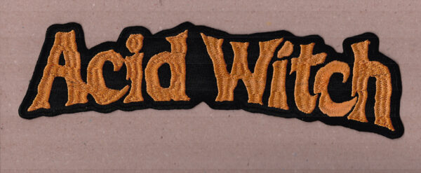 Acid Witch - Old Gold Logo Rückenaufnäher